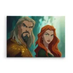 تابلو شاسی افقی طرح آکوامن و مرا (Aquaman & Mera)