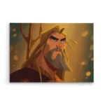 تابلو شاسی افقی طرح پرتره آکوامن (Aquaman) انیمیشنی