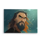 تابلو شاسی افقی طرح نقاشی پرتره آکوامن (Aquaman)