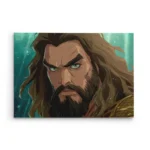 تابلو شاسی افقی طرح پرتره کلوزآپ آکوامن (Aquaman)