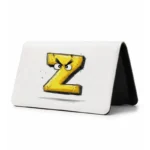 کیف پول مخمل زنانه طرح حرف Z کارتونی زرد اخمو