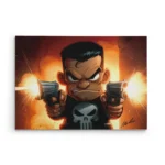 تابلو شاسی افقی طرح پانیشر (Punisher) کارتونی در حال تیراندازی