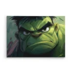 تابلو شاسی افقی طرح چهره خشمگین هالک (Hulk)