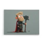 تابلو شاسی افقی طرح ثور (Thor) کارتونی ایستاده با چکش