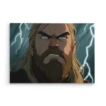 تابلو شاسی افقی طرح چهره خشمگین ثور (Thor) با رعد