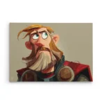 تابلو شاسی افقی طرح ثور (Thor) کارتونی با نگاه به پهلو