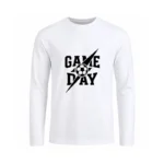تیشرت مردانه آستین بلند طرح روز مسابقه (Game Day)