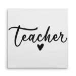 تابلو شاسی مربعی طرح معلم (Teacher)