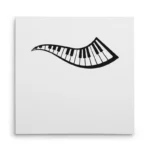تابلو شاسی مربعی طرح کیبورد پیانو خمیده