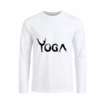 تیشرت مردانه آستین بلند طرح تایپوگرافی یوگا (Yoga)