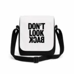 کیف دوشی پاسپورتی مردانه طرح تایپوگرافی Don't Look Back