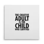 تابلو شاسی مربعی طرح تایپوگرافی Creative Adult