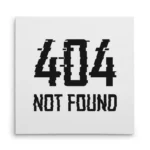 تابلو شاسی مربعی طرح ارور 404 (404 Not Found)