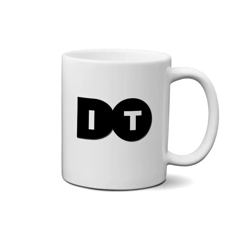 (10764) 2 ماگ طرح تایپوگرافی DO IT - تصویر 1