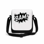 کیف دوشی پاسپورتی مردانه طرح حباب کمیک BAM!