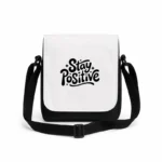 کیف دوشی پاسپورتی مردانه طرح تایپوگرافی مثبت اندیش باش (Stay Positive)