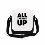 کیف دوشی پاسپورتی مردانه طرح تایپوگرافی تا بالاترین نقطه (All The Way Up)