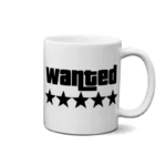 ماگ طرح لوگوی تحت تعقیب (Wanted) با ۵ ستاره