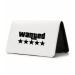 کیف پول مخمل زنانه طرح لوگوی تحت تعقیب (Wanted) با ۵ ستاره