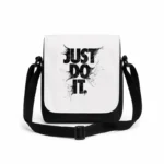 کیف دوشی پاسپورتی مردانه طرح شعار Just Do It (نایکی) با افکت پاشش رنگ