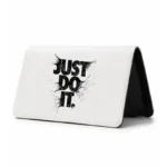 کیف پول مخمل زنانه طرح شعار Just Do It (نایکی) با افکت پاشش رنگ