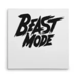 تابلو شاسی مربعی طرح تایپوگرافی حالت درنده (Beast Mode)