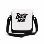 کیف دوشی پاسپورتی مردانه طرح تایپوگرافی حالت درنده (Beast Mode)