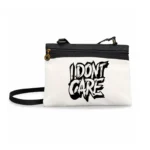 کیف زنانه دوشی طرح تایپوگرافی من اهمیت نمیدم (I Dont Care)