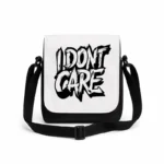کیف دوشی پاسپورتی مردانه طرح تایپوگرافی من اهمیت نمیدم (I Dont Care)