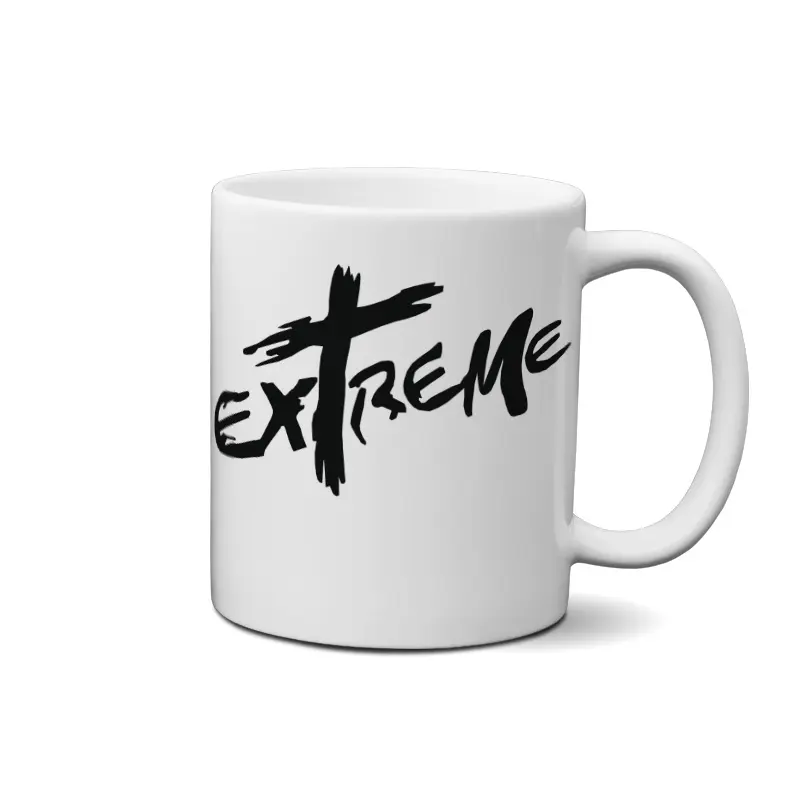 (10806) 2 ماگ طرح تایپوگرافی اکستریم (Extreme) - تصویر 1