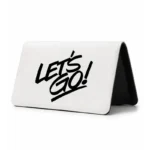 کیف پول مخمل زنانه طرح تایپوگرافی بزن بریم (Let's Go)