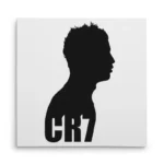 تابلو شاسی مربعی طرح نیم‌رخ رونالدو (CR7)