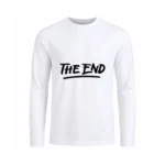 تیشرت مردانه آستین بلند طرح پایان (The End)