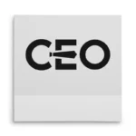تابلو شاسی مربعی طرح مدیر عامل (CEO) با کراوات