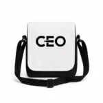 کیف دوشی پاسپورتی مردانه طرح مدیر عامل (CEO) با کراوات