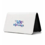 کیف پول مخمل زنانه طرح تایپوگرافی طراح تجربه کاربری (UX) با المان‌های نرم‌افزاری
