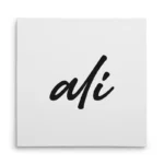 تابلو شاسی مربعی طرح  علی (ali)