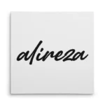 تابلو شاسی مربعی طرح  علیرضا (alireza)
