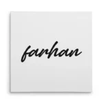 تابلو شاسی مربعی طرح  فرحان (farhan)