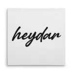 تابلو شاسی مربعی طرح  حیدر (heydar)