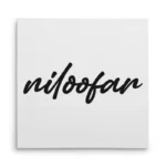 تابلو شاسی مربعی طرح  نیلوفر (niloofar)