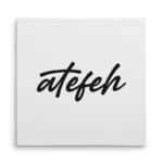 تابلو شاسی مربعی طرح  عاطفه (atefeh)