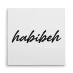 تابلو شاسی مربعی طرح  حبیبه (habibeh)
