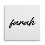 تابلو شاسی مربعی طرح  فرح (farah)