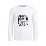 تیشرت مردانه آستین بلند طرح متن انگیزشی انگلیسی شماره 80