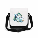کیف دوشی پاسپورتی مردانه طرح لوگوتایپ خلیج فارس