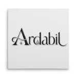 تابلو شاسی مربعی طرح لوگوتایپ اردبیل
