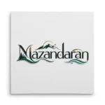 تابلو شاسی مربعی طرح لوگوتایپ مازندران