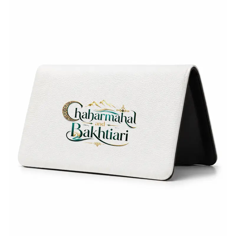 12576-8 کیف پول مخمل زنانه طرح لوگوتایپ چهارمحال بختیاری - تصویر 1