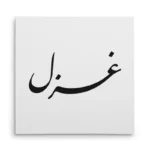 تابلو شاسی مربعی طرح غزل